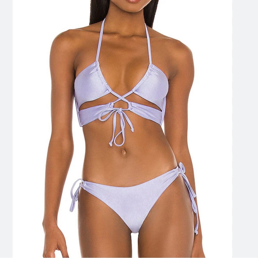 Lovers & Friends Aliah Halter Tie Bikini Set revolve